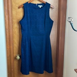 Eva Mendes for NY&Co, Navy blue brocade dress, 12